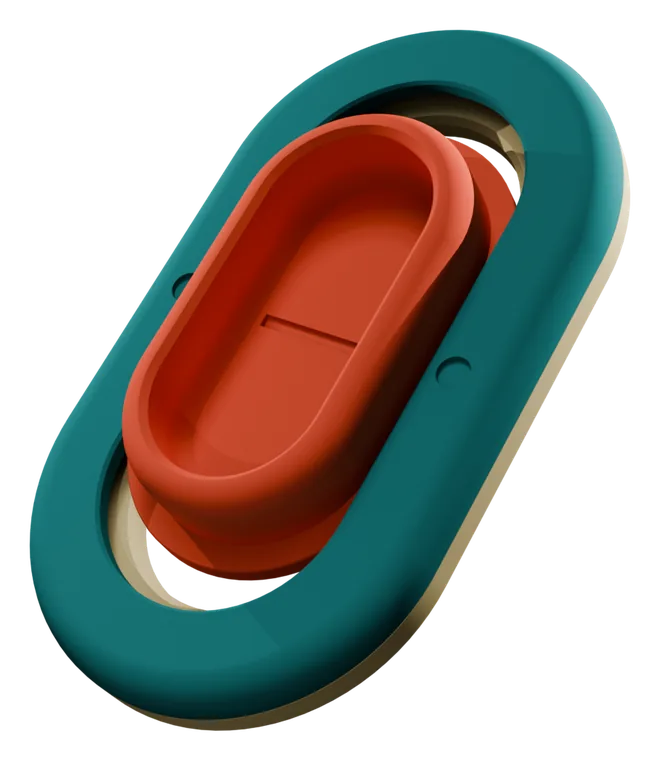 Pocket Wrestler Bspace colorway, teal frame with a red inner track